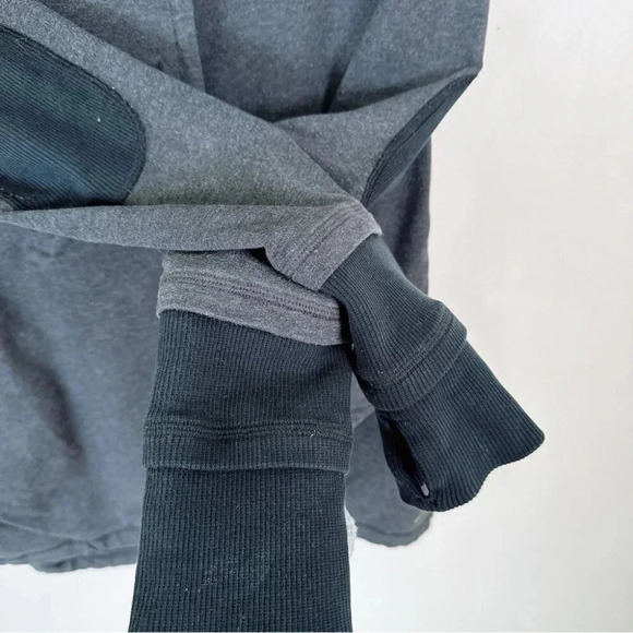 Lululemon Gratitude Wrap Elbow Patch Heathered Gray Jacket - Picture 9 of 12